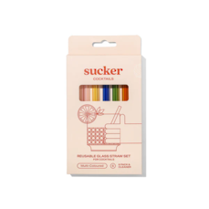 Sucker Glass Straw Set